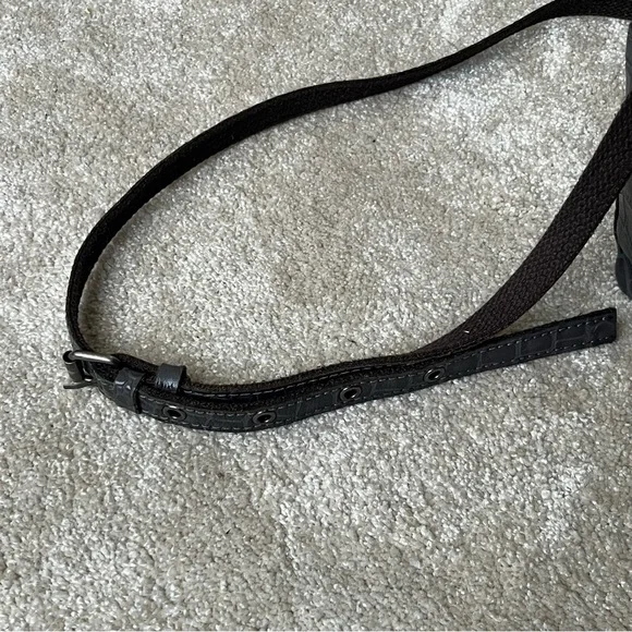 Patricia Nash Gray Crocodile-Embossed Shoulder Bag - Picture 13 of 16